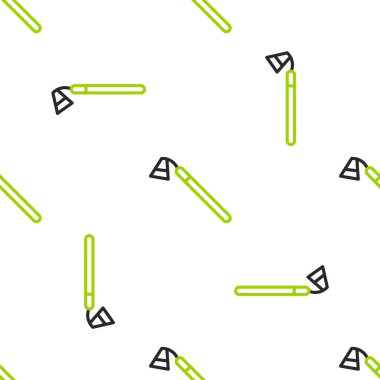 Line Garden çapa simgesi beyaz arka planda izole edilmiş pürüzsüz desen. Bahçecilik, tarım, çiftçilik aleti. Vektör.