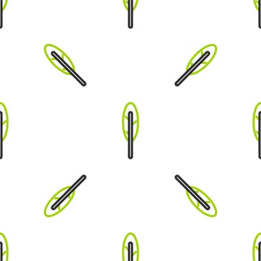 Satır Tüyü kalem simgesi beyaz arkaplanda izole edilmiş kusursuz desen. Vektör.