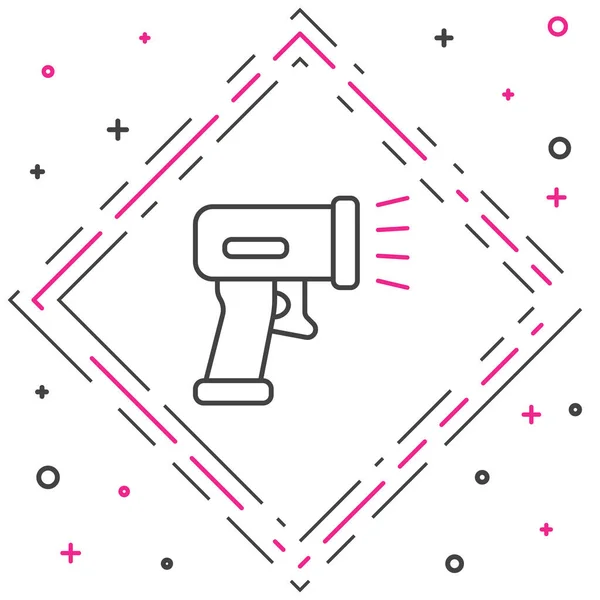 Line Scanner Scannen Barcode Pictogram Geïsoleerd Witte Achtergrond Barcode Label — Stockvector