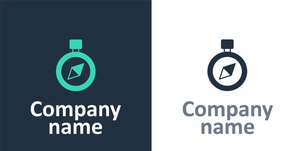 Logotype Compass 아이콘은 배경에 분리되어 상징이야 로고는 템플릿 요소를 디자인 — 스톡 벡터