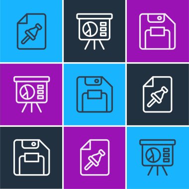 Not kağıdını tuşuna, Disket diskine ve Pano grafik simgesine basılı olarak ayarla. Vektör