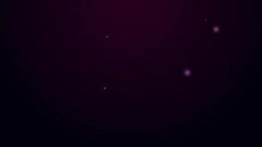 Parlayan neon hattı. Siyah arka planda izole edilmiş altın külçeleri olan kasa. Bankada değerli metaller var. Metalik hazine. Güvenilir veri koruması. 4K Video hareketli grafik canlandırması