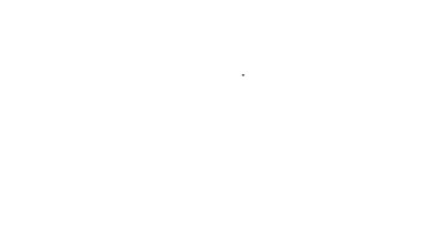 Siyah çizgi hesap makinesi simgesi beyaz arkaplanda izole edildi. Muhasebe sembolü. İş hesaplamaları matematik eğitimi ve finans. 4K Video hareketli grafik canlandırması