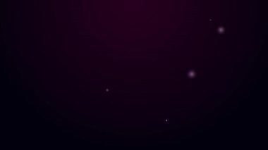 Parlayan neon hattı yükselen konut simgesi maliyeti siyah arkaplanda izole edildi. Gayrimenkul fiyatları yükseliyor. Konut grafiği artıyor. 4K Video hareketli grafik canlandırması