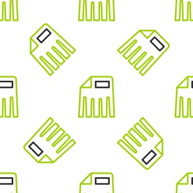 Kağıt öğütücü gizli ve özel belge ofis bilgi koruma ikonu beyaz arkaplanda izole edilmiş pürüzsüz desen. Vektör