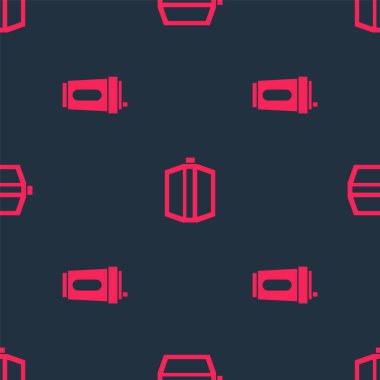 Spor şişesini suyla ve bisiklet pedalını dikişsiz desenle ayarla. Vektör