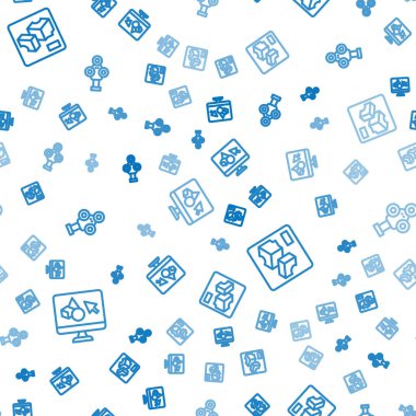 3D yazıcı yazılımını ve tarayıcıyı kusursuz desene ayarla. Vektör