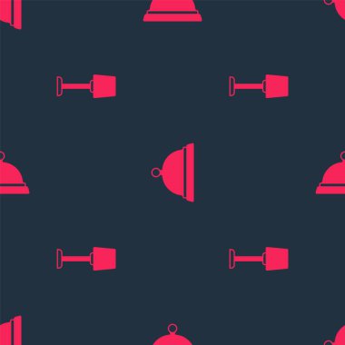 Masa lambasını ayarlayın ve tepsiyle kaplayın. Vektör.