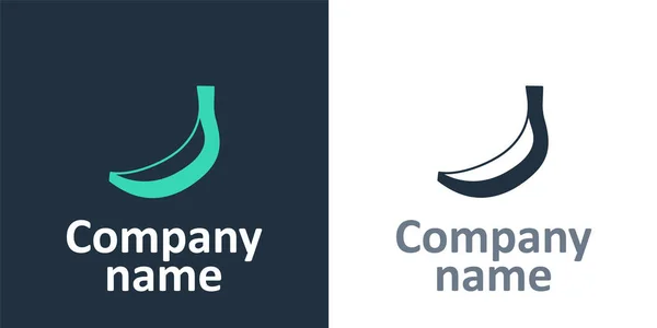 Logotype Banaan icoon geïsoleerd op witte achtergrond. Logo ontwerp template element. Vector — Stockvector
