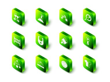 Kum ve kürekli Sandbox, çocuklar için bisiklet, Sperm, Çıngıraklı Bebek oyuncağı, Bebek tişörtü, şişe, Küçük oğlan kafası ve şapka ikonu. Vektör