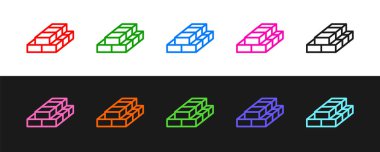 Çizgi Stacks kağıt para para ikonu siyah beyaz arka plan izole. Para desteleri. Para birimi. Vektör