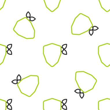 Çizgi Vandal simgesi beyaz arkaplandaki kusursuz deseni izole etti. Vektör