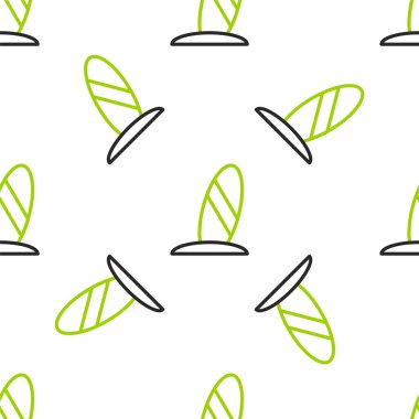 Çizgi Sörf tahtası simgesi beyaz arkaplanda izole edilmiş. Sörf tahtası. Olağanüstü bir spor. Spor malzemeleri. Vektör