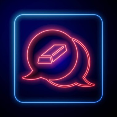 Parlayan neon sarısı simgesi siyah arkaplanda izole edildi. Bankacılık işi konsepti. Vektör