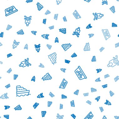 Yolcu gemisini, arabanın çatısını ve Scooter 'ı sorunsuz bir şekilde ayarlayın. Vektör