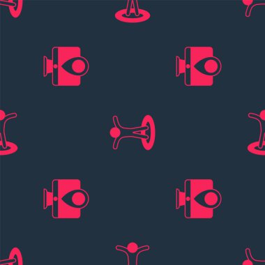 Konum belirleyicisi ve konum belirleyicisi ile monitörü kusursuz desene ayarlayın. Vektör