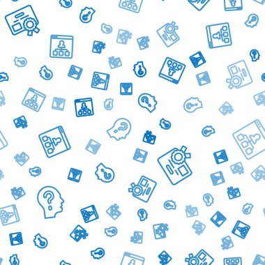 Çizgi Başı 'nı soru işareti, sertifika şablonu ve çevrimiçi eğitim ile kusursuz örüntü üzerine ayarla. Vektör