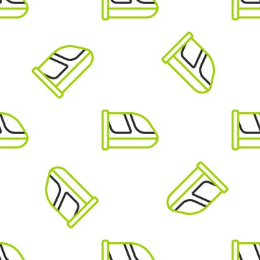 Tren ve demiryolu ikonu beyaz arka planda izole edilmiş. Toplu taşıma sembolü. Metro treni nakliyesi. Metro yeraltı. Vektör