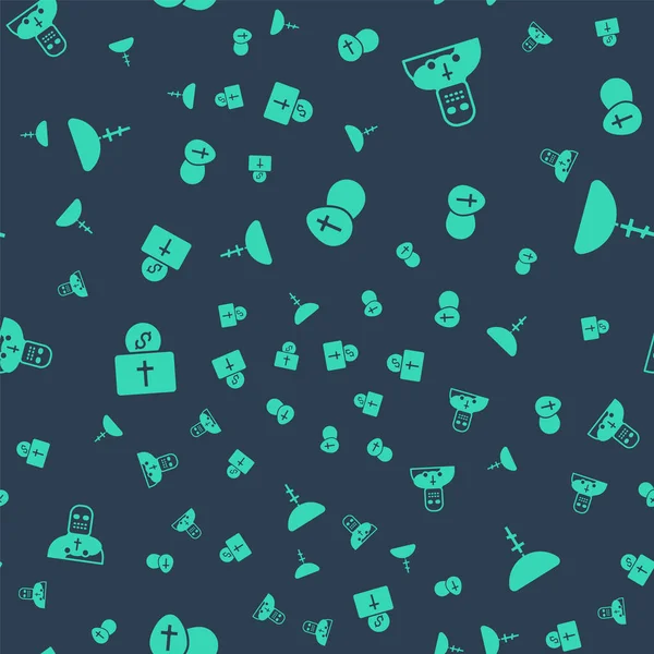 Paskalya yumurtası, Şövalye Haçlısı kilise için bağış ve Hıristiyan çapraz zinciri. Vektör