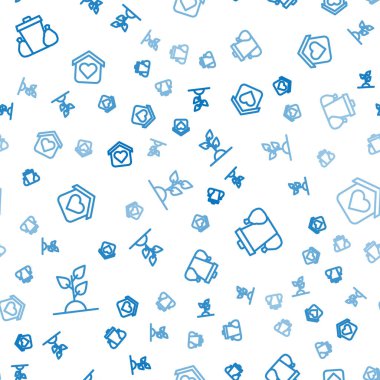 Gönüllü ekip ağaç, çöp tenekesi ve evsizler için kusursuz desenli barınak dikecek. Vektör