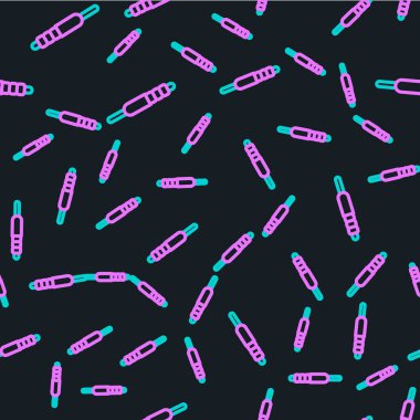 Çizgi Ses simgesi siyah arkaplanda izole edilmiş. Bağlantı ses ekipmanları için ses kablosu. Fiş kablosu. Müzik aleti. Vektör