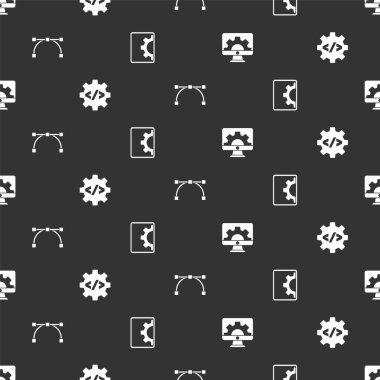 Web geliştirme, ön uç, Bezier eğrisi ve kusursuz desen ayarlayın. Vektör