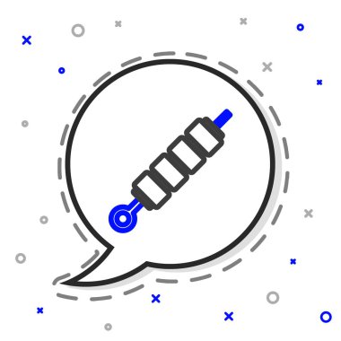 Beyaz arka planda izole edilmiş ızgara şiş kebap. Şiş çubukta et kebabı. Izgara etle piknik. Renkli taslak konsepti. Vektör