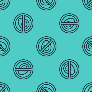 Siyah çizgi. Et simgesi yok. Siyah çizgi arkaplanı izole edilmiş. Fast food yasak - vejetaryen yiyecekler. Vektör