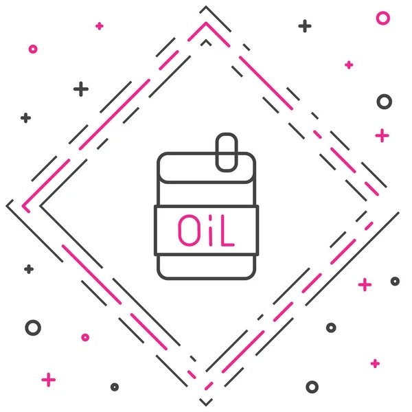 Línea Botella Aceite Oliva Icono Aislado Sobre Fondo Blanco Jarra — Archivo Imágenes Vectoriales