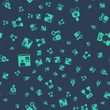 Kilidi anahtarla ayarla, sonsuza kadar arkadaşlar, görüntülü sohbet konferansı ve en iyi arkadaşlar kusursuz bir düzen içinde. Vektör