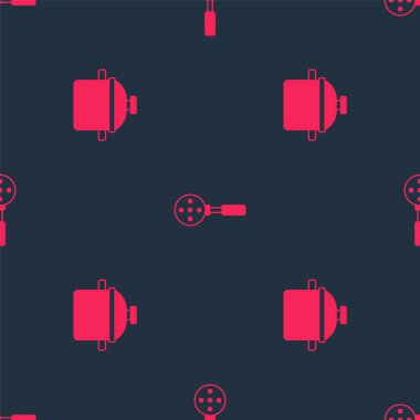 Pişirme kabını ve Spatula 'yı kusursuz kalıba getir. Vektör.