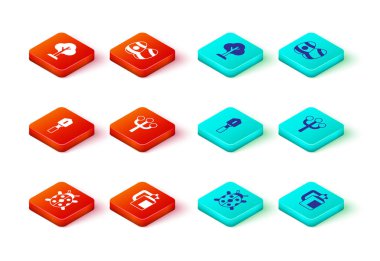 Uğur böceği, gübre, kürek, çiçek dalı, Paskalya yumurtası ve orman ikonu için bahçe spreyi. Vektör