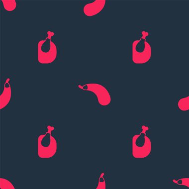 Kızarmış hindi ya da tavuk ve patlıcanı pürüzsüz bir kalıba sokun. Vektör