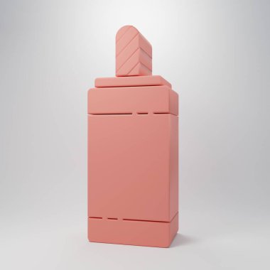 Pink Firework icon isolated on pink background. Concept of fun party. Explosive pyrotechnic symbol. Minimalism concept. 3D render illustration.