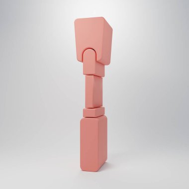 Pink Leather whip icon isolated on pink background. Fetish accessory. Sex toy for adult. Minimalism concept. 3D render illustration.