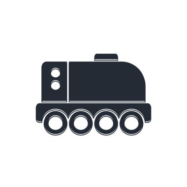 Siyah Mars Gezgin simgesi beyaz arkaplanda izole edildi. Uzay aracı. Ay yürüyüşü işareti. Gezegen yüzeyini incelemek için bir cihaz. Vektör.