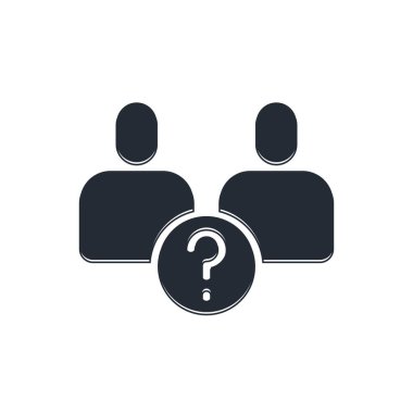 Siyah Karmaşık İlişki simgesi beyaz arkaplanda izole edildi. İletişim kötü. İş arkadaşlığı karmaşık bir ilişki. Vektör.