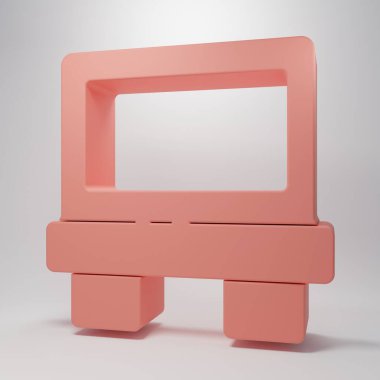 Pink Fuse of electrical protection component icon isolated on pink background. Melting breaking protective fuse. Minimalism concept. 3D render illustration.