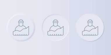 Gri arka planda izole edilmiş evsiz ikonu. Evsizlik sorunu. Kare düğmelere simgeleri yerleştir. Vektör.