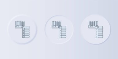 Grey Indian headdress with feathers icon isolated on grey background. Native american traditional headdress. Set icons in square buttons. Vector.