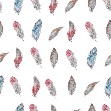 Suluboya çizgili ve benekli pürüzsüz desen.