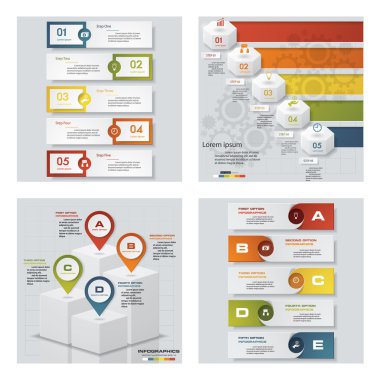 renkli sunu şablonları. Vektör arka plan. 