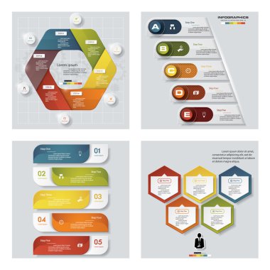 renkli sunu şablonları. Vektör arka plan. 
