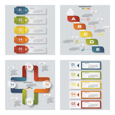 renkli sunu şablonları. Vektör arka plan. 