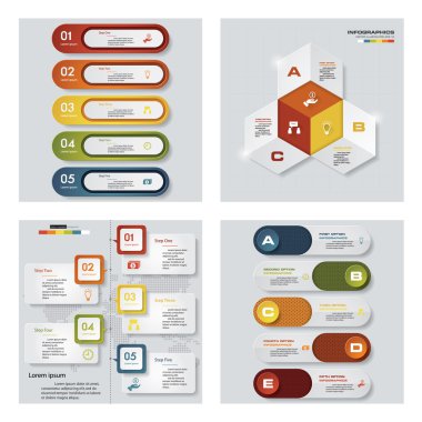 renkli sunu şablonları. Vektör arka plan. 