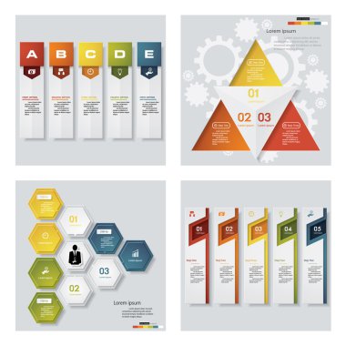 renkli sunu şablonları. Vektör arka plan. 