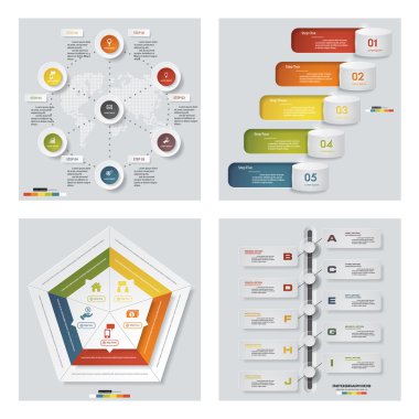 renkli sunu şablonları. Vektör arka plan. 