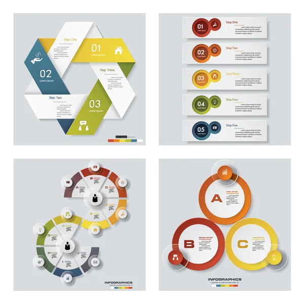 renkli sunu şablonları. Vektör arka plan. 