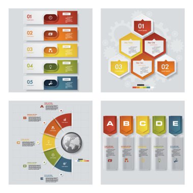 renkli sunu şablonları. Vektör arka plan. 