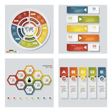 renkli sunu şablonları. Vektör arka plan.